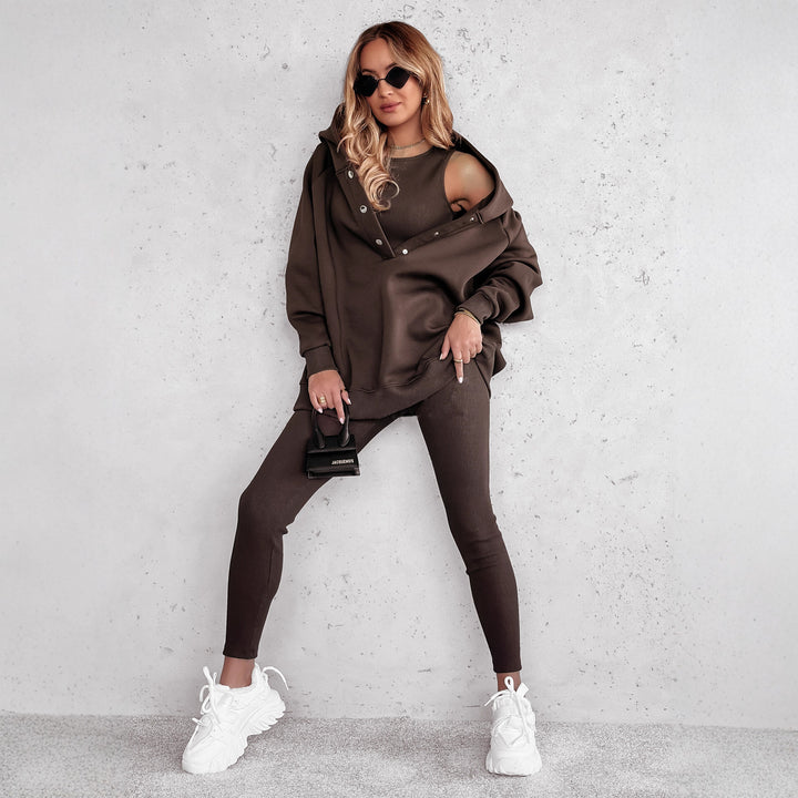 Damen Sportives Oversized Sweatshirt Drune