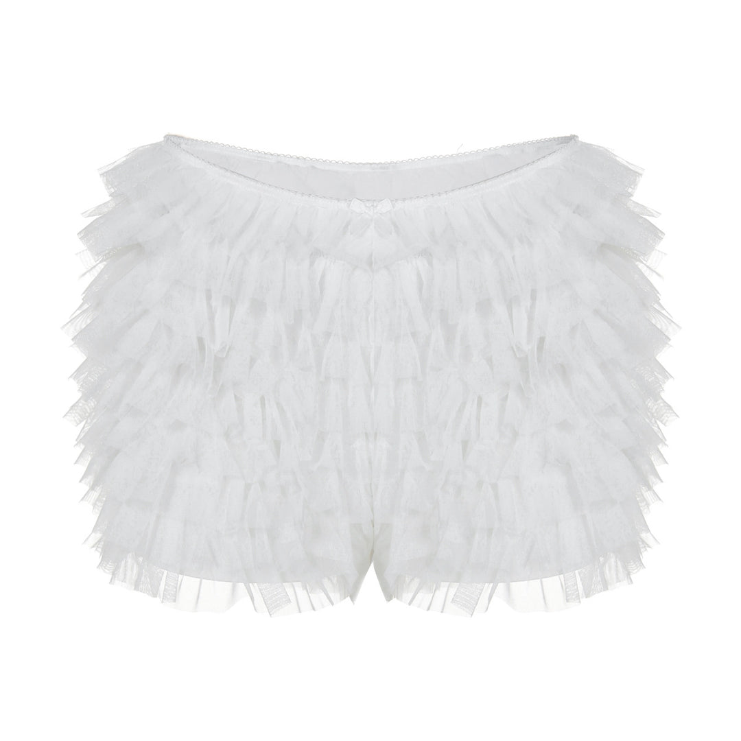 Damen Verspielte Rüschenshorts Drune