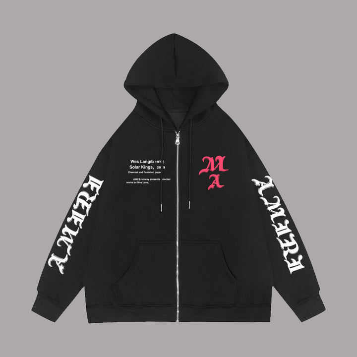 Damen Hoodie mit einzigartigem grafischen Druck Drune