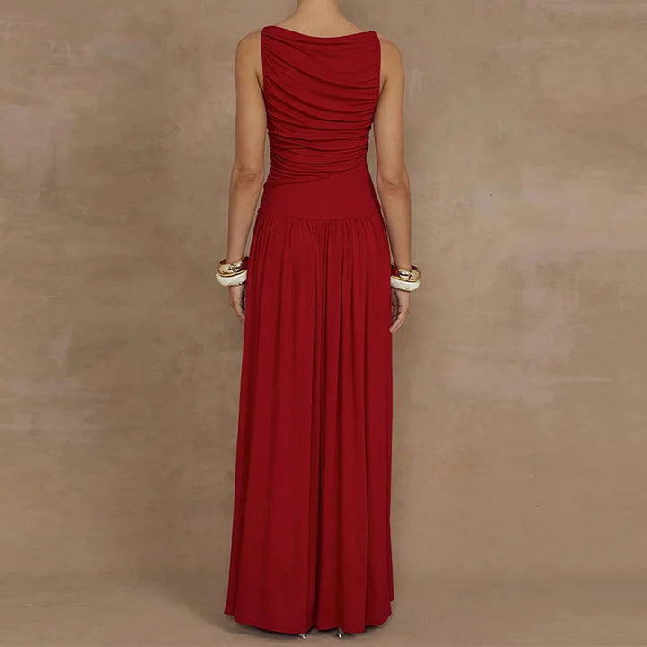 Damen Maxikleid mit raffiniertem Drapierungseffekt Drune