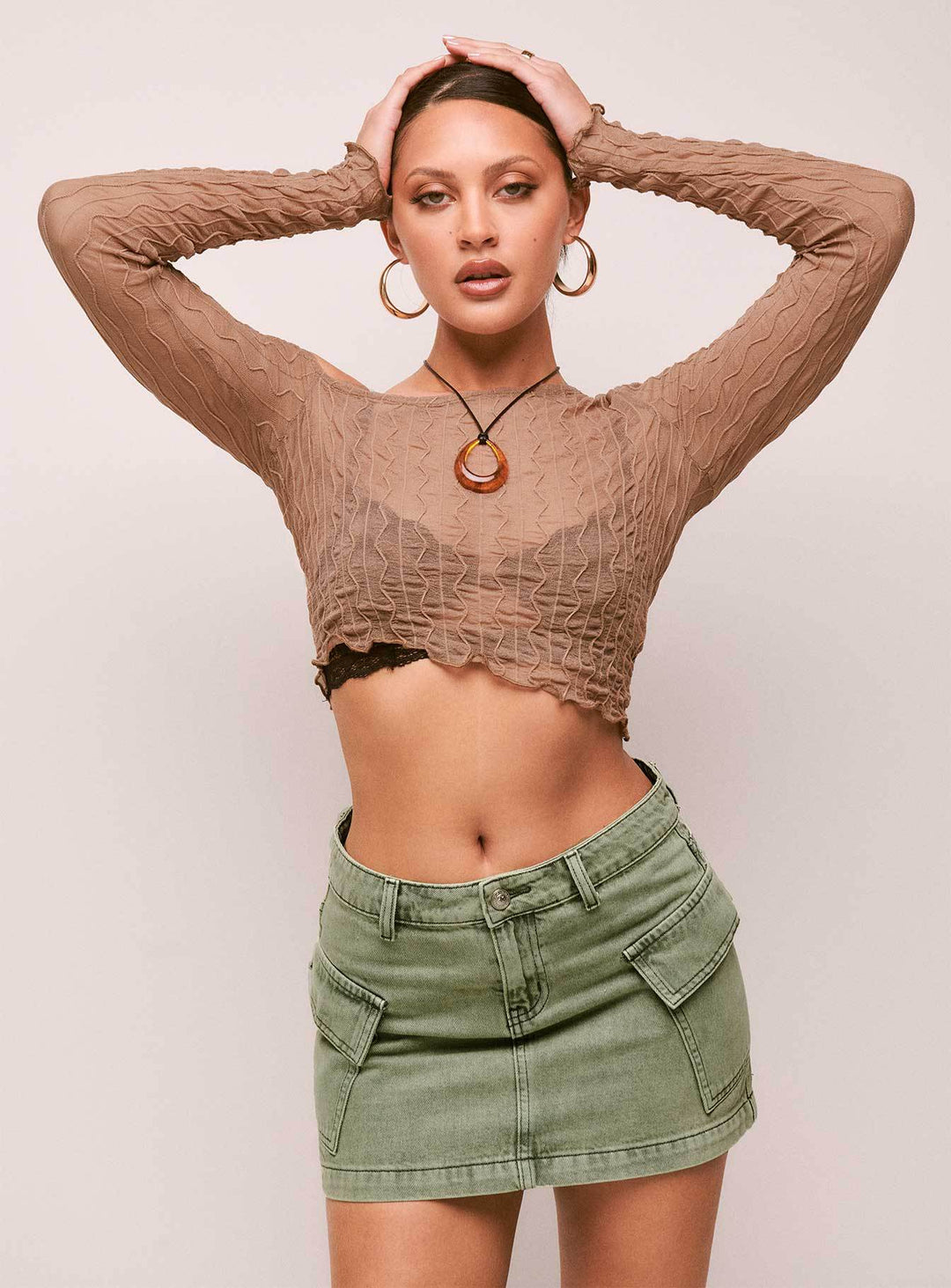 Damen Jeansrock mit praktischen Taschen und trendigem Schnitt Drune