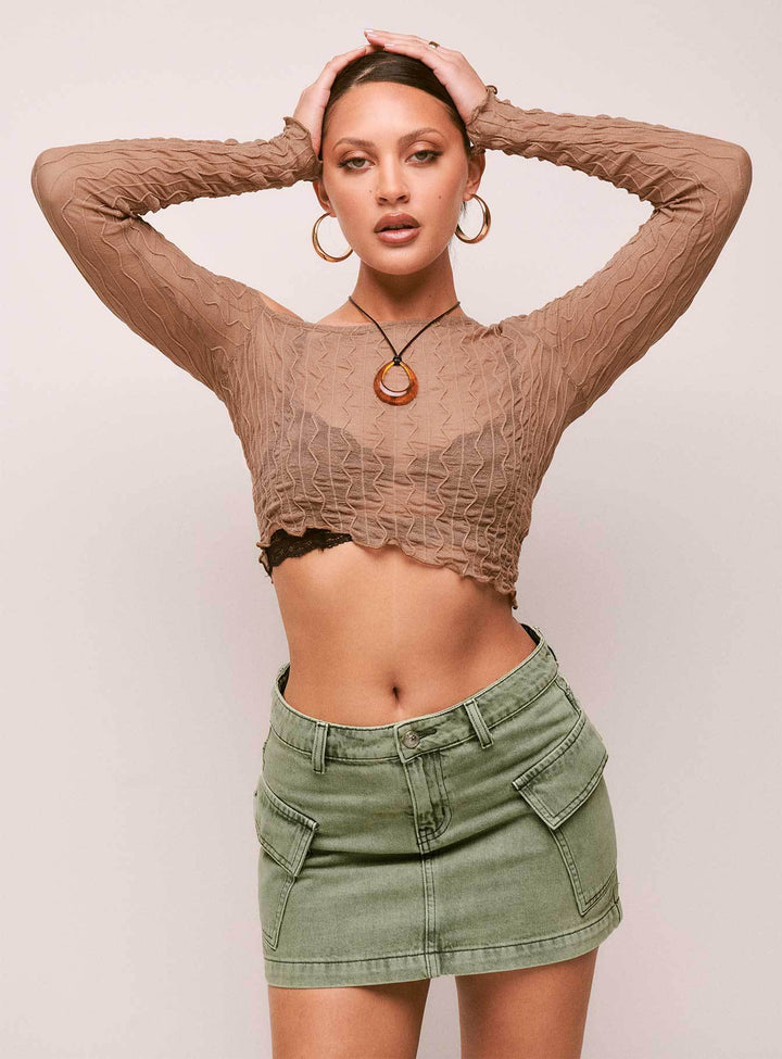 Damen Jeansrock mit praktischen Taschen und trendigem Schnitt Drune