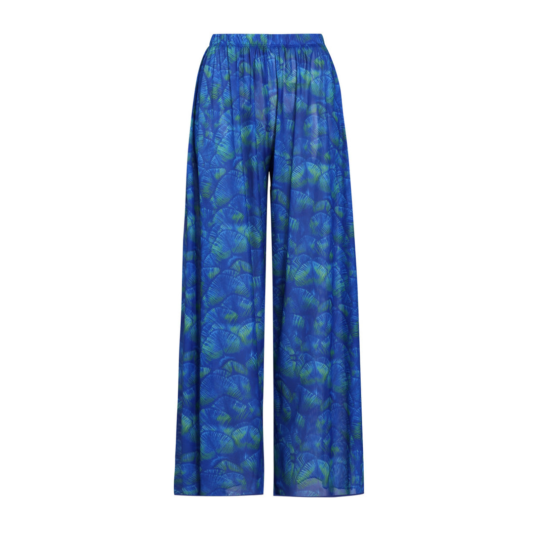 Damen weite Strandhose mit Schlangenmuster Drune