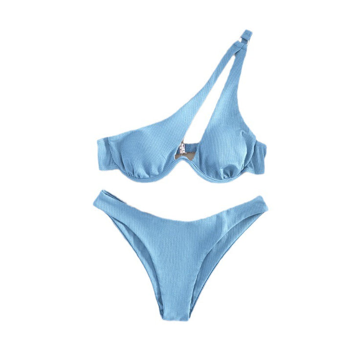 Damen Dreiecks-Bikini mit asymmetrischem Design Drune