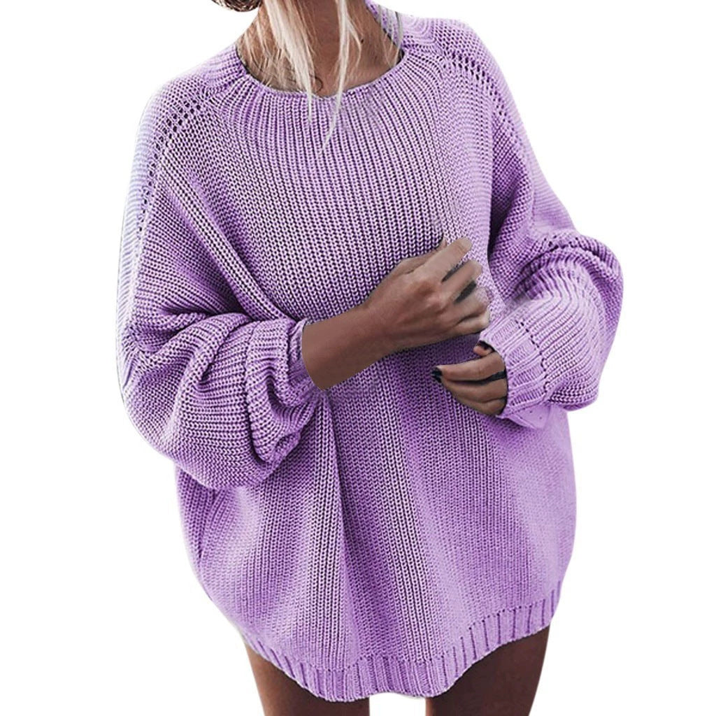 Damen Oversized Strickpullover Drune