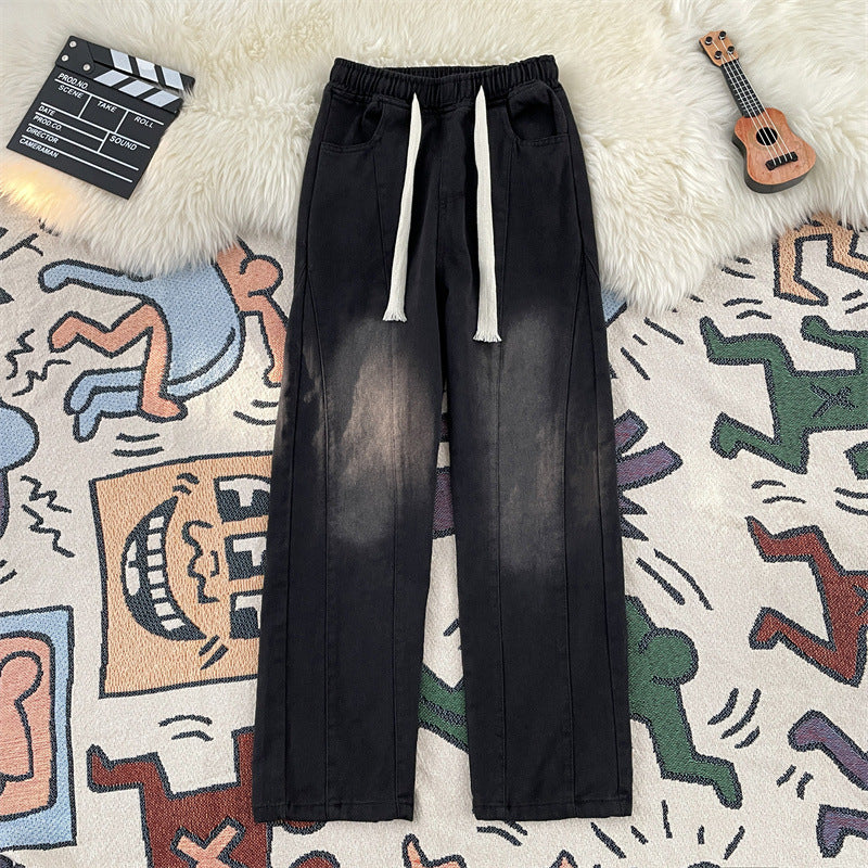 Damen lässige Freizeithose mit elastischem Bund und praktischen Taschen Drune