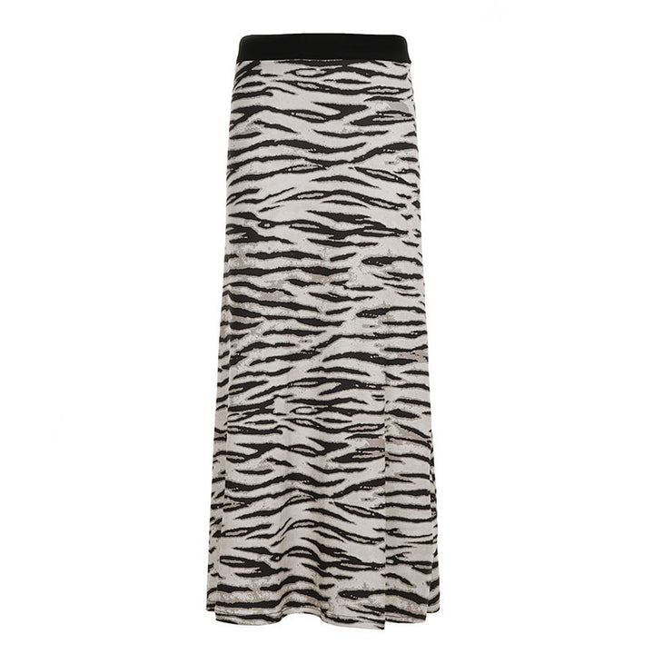 Damen Asymmetrischer Rock mit Rüschendetails und floralem Design Drune