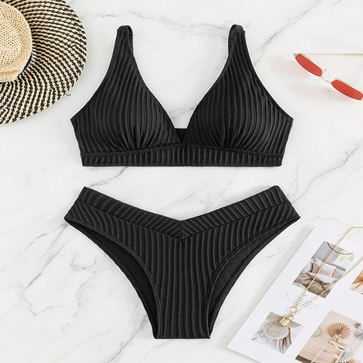 Damen Push-Up Bikini-Set mit vorteilhaftem High-Waist-Schnitt Drune