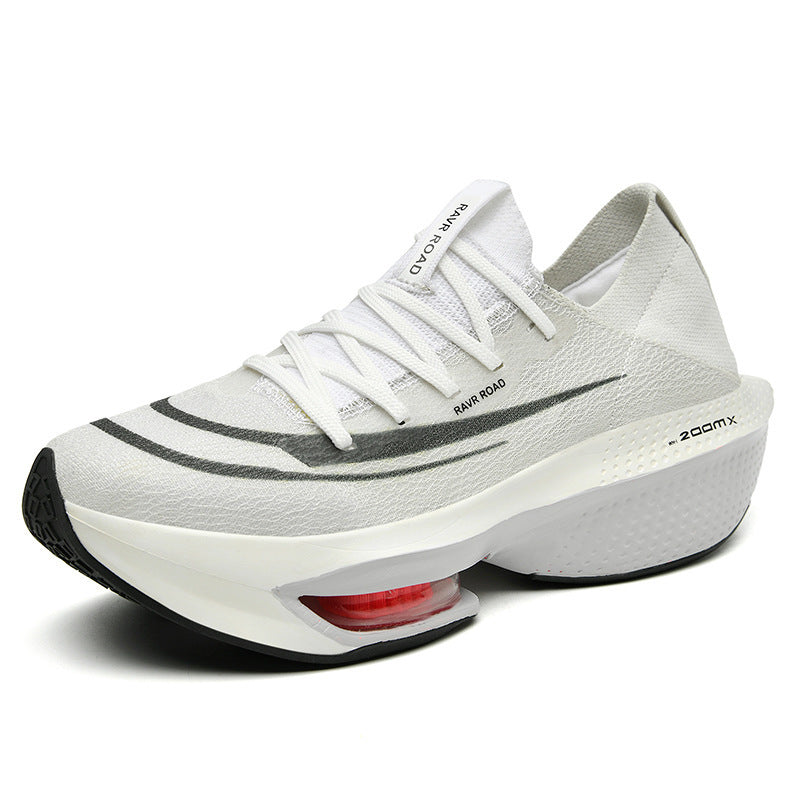 Herren hochdämpfender Straßenlaufschuh mit sichtbarer Luftkammer und nahtlosem Strickoberteil Drune