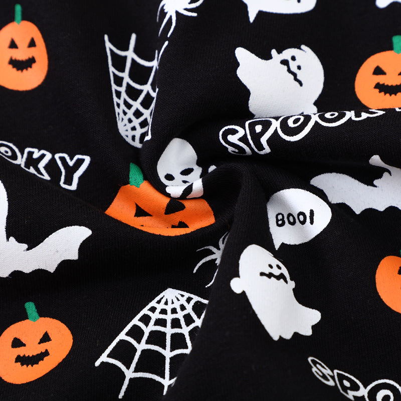 Kinder Sweatshirt mit gruseligem Halloween-Motiv Drune
