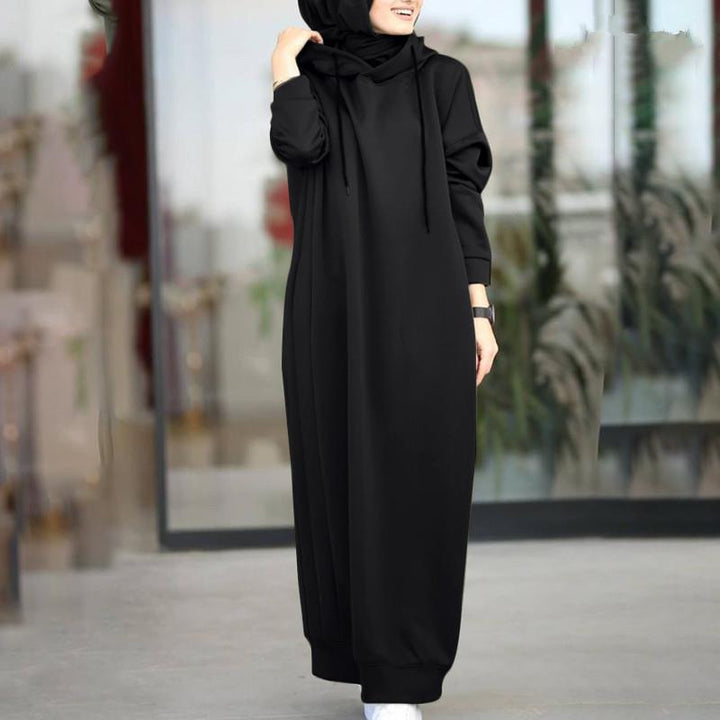Damen Modischer Hoodie-Jumpsuit mit strukturiertem Schnitt und seitlichen Taschen Drune