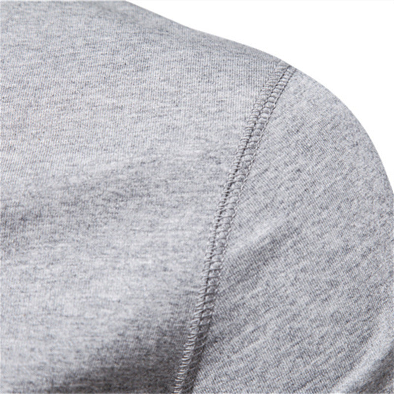 Herren nan schmal geschnittenes Kurzarmshirt mit kurzer Knopfleiste und geripptem Kragen aus Baumwollmix Drune