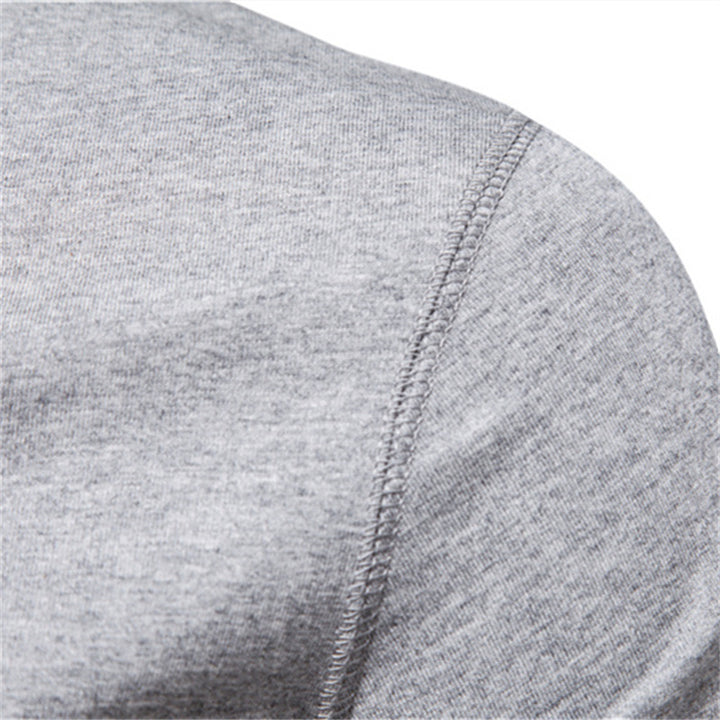 Herren nan schmal geschnittenes Kurzarmshirt mit kurzer Knopfleiste und geripptem Kragen aus Baumwollmix Drune