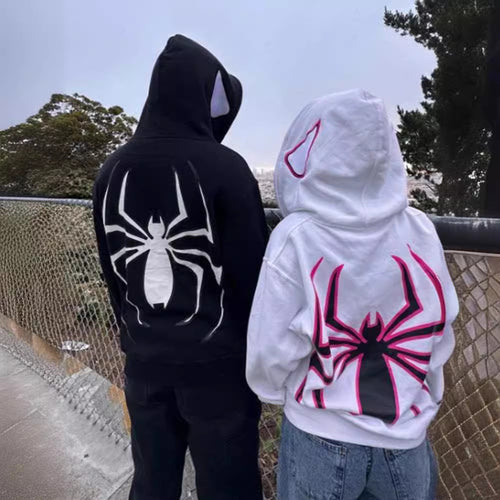 Kinder Grafik Spider Print Hoodie Drune