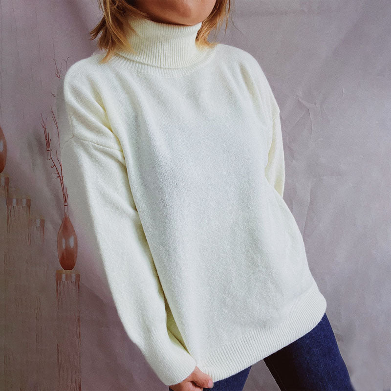 Drune | Weicher Pullover Aus Einfarbigem Strick