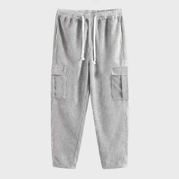 Herren Cargo-Hose im lässigen Schnitt mit elastischem Bund und praktischen Taschen Drune