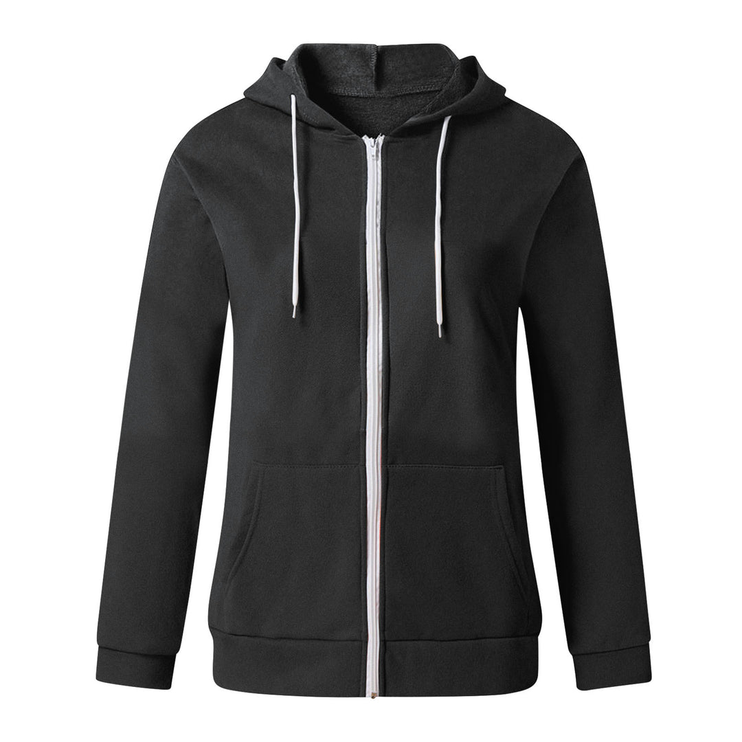 Damen Kapuzenjacke aus weichem Fleece mit praktischen Taschen Drune
