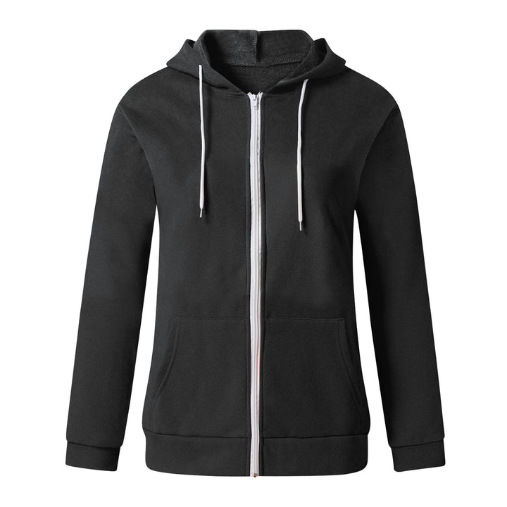 Damen Kapuzenjacke aus weichem Fleece mit praktischen Taschen Drune
