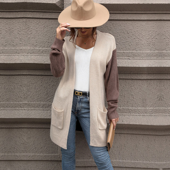 Damen Strickjacke mit lässigem Schnitt und Taschen Drune