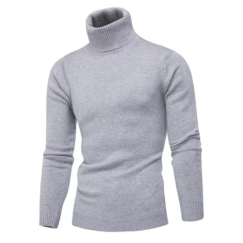 Herren Rollkragenpullover aus feiner Baumwolle mit figurbetontem Schnitt Drune
