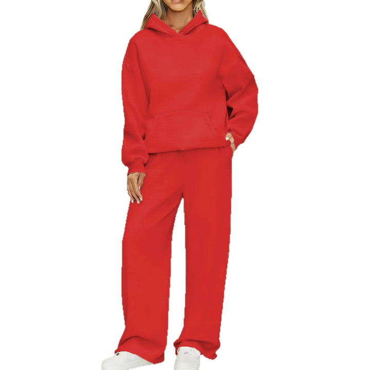 Damen nan kuscheliges Oversize Hoodie und weite Jogginghose Set Drune