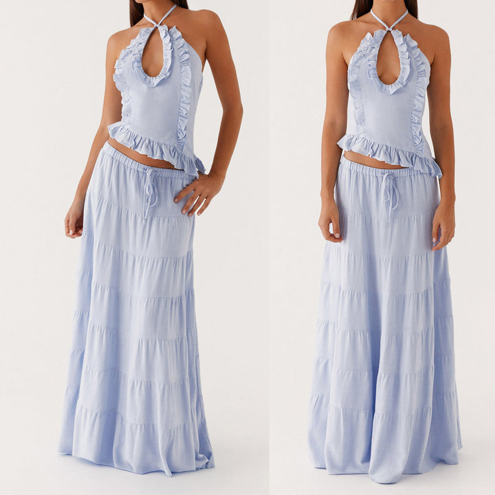 Damen Blusenkleid mit floralen Details Drune