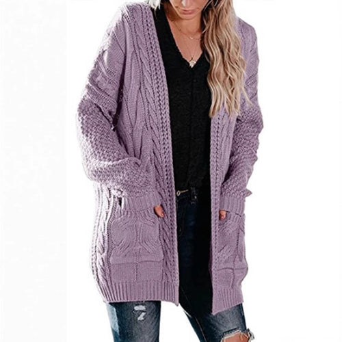 Damen Grobstrick Cardigan Drune