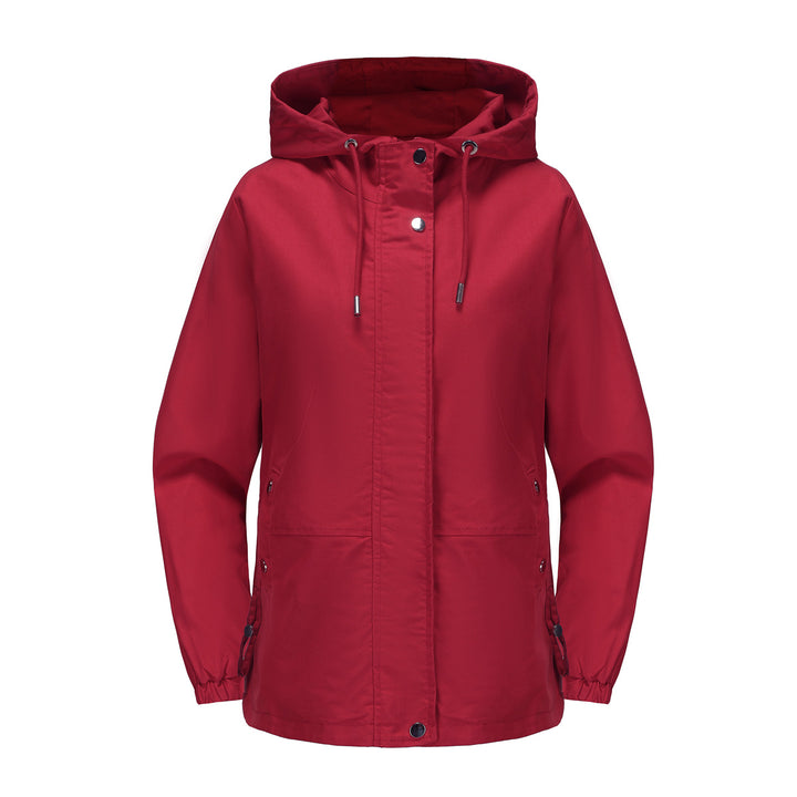 Damen leichte Windjacke mit verstellbarem Bund Drune