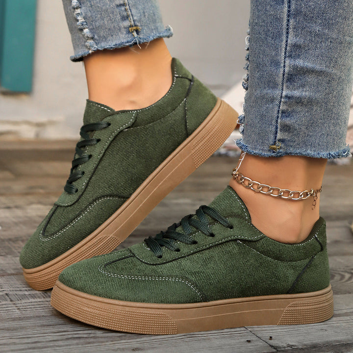 Damen modische Freizeitsneaker aus hochwertigem Textil Drune
