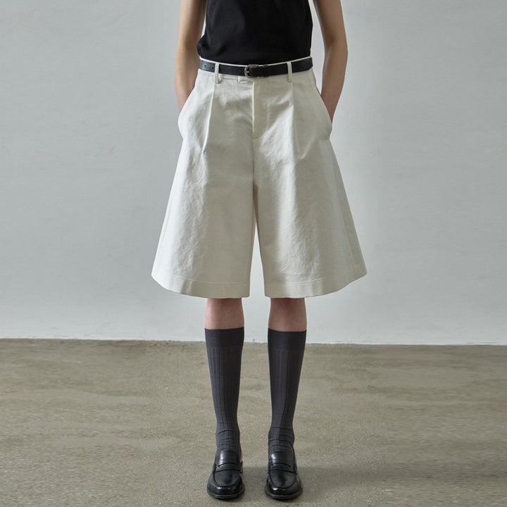 Damen Elegante und bequeme weitem Stoff-Shorts Drune
