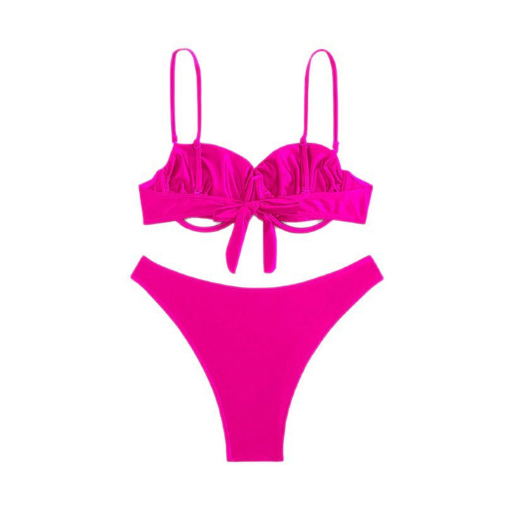 Damen Triangel-Bikini mit Balkonoberteil und hohem Beinausschnitt Drune