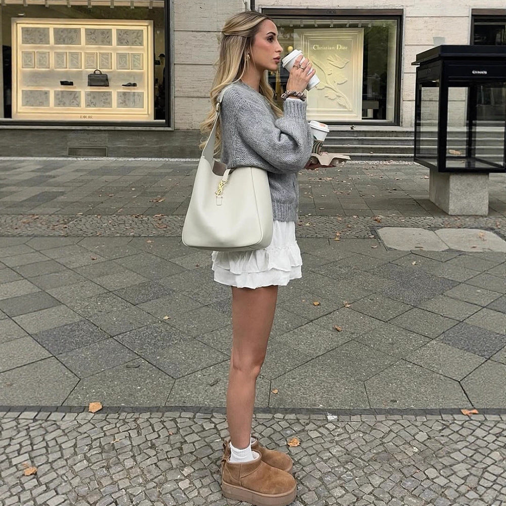 Damen kuscheliger Strickcardigan Drune