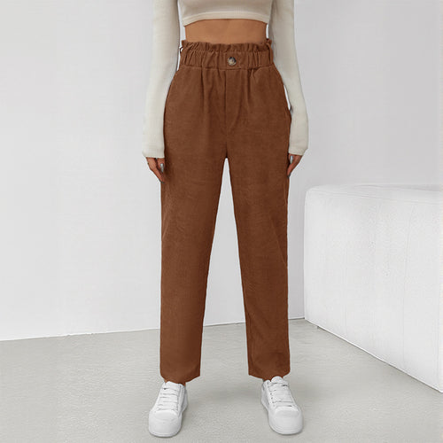 Damen Bequeme Chino-Hose Drune
