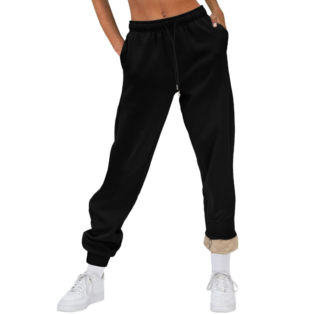 Damen Bequeme Freizeit-Hose mit Kordelzug und stilvollem Bündchen Drune