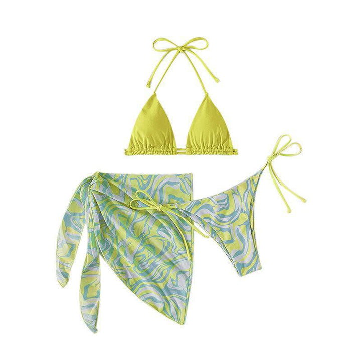 Damen Triangel-Bikini mit einzigartigem Wickelrock Drune
