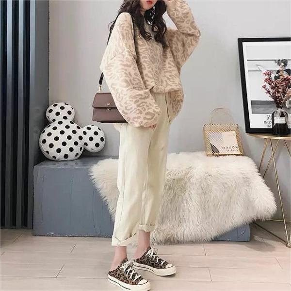 Damen Oversized Strickpullover mit modernem Tiermotiv Drune