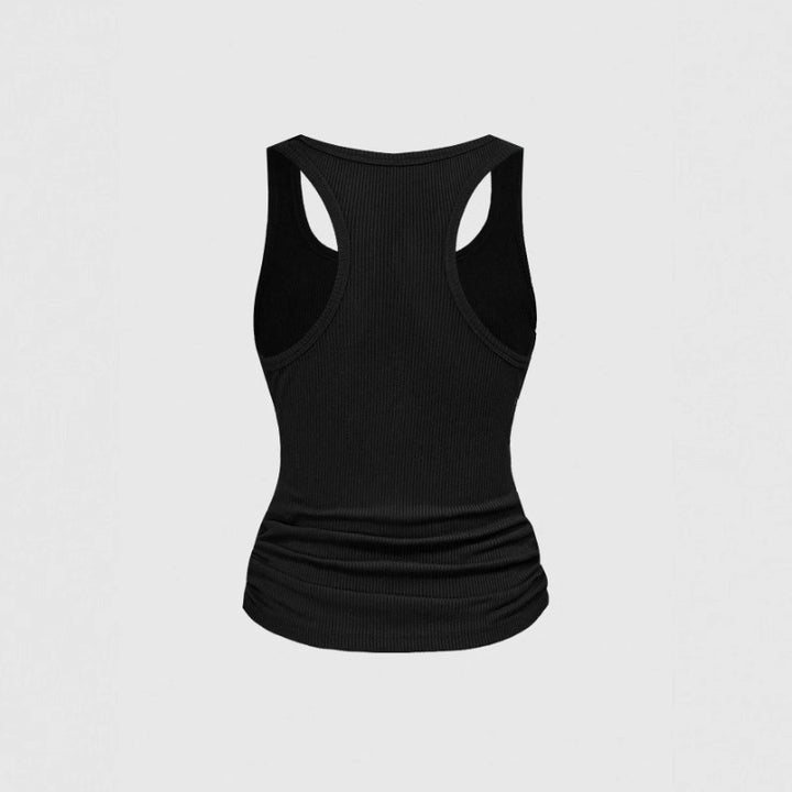 Damen Sportliches Top mit stylischen Nieten-Details Drune