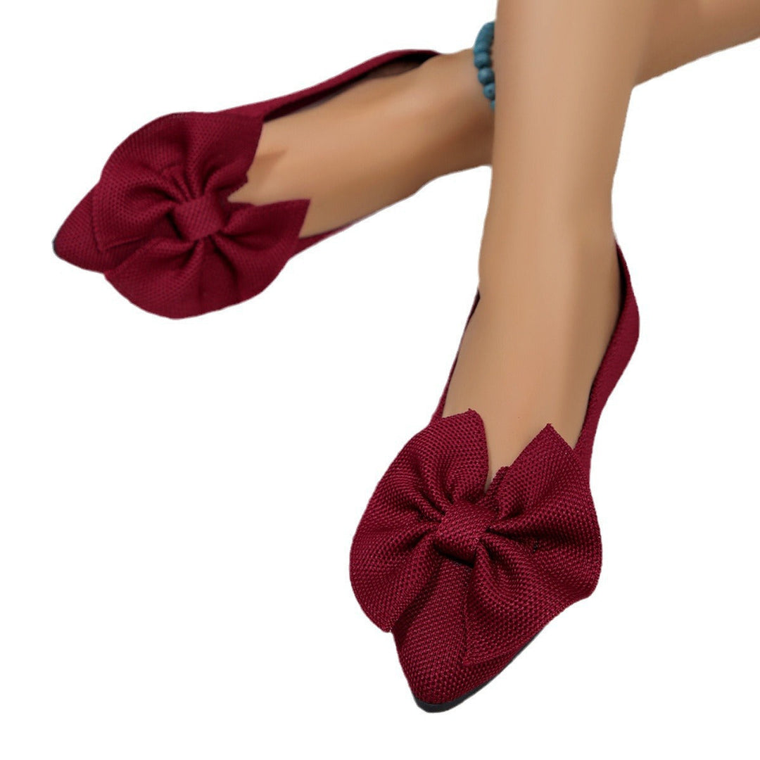 Damen Ballerinas mit dekorativem Schleifendetail und bequemem Fußbett Drune