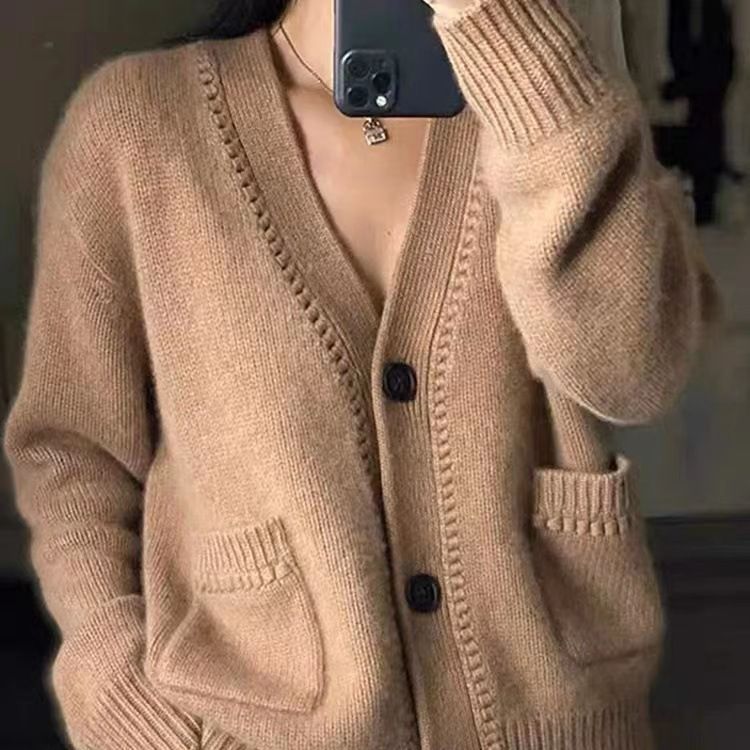 Damen Strickjacke im lässigen Oversized-Stil Drune