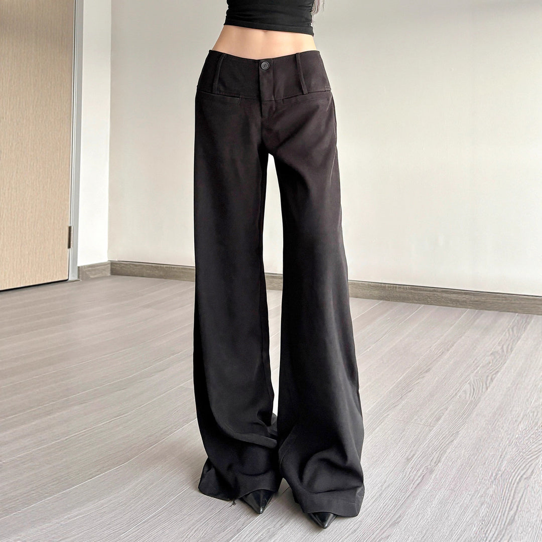 Damen Weite High-Waist-Hose Drune