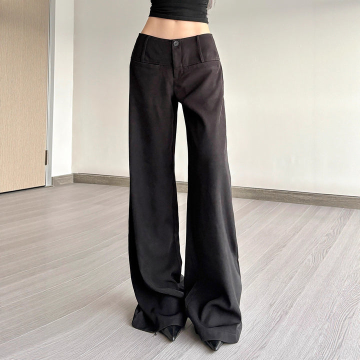 Damen Weite High-Waist-Hose Drune