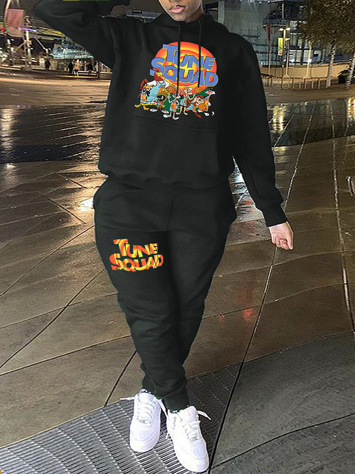 Damen Hoodie und Jogginghose Set mit auffälligem Tuneschrige-Design Drune