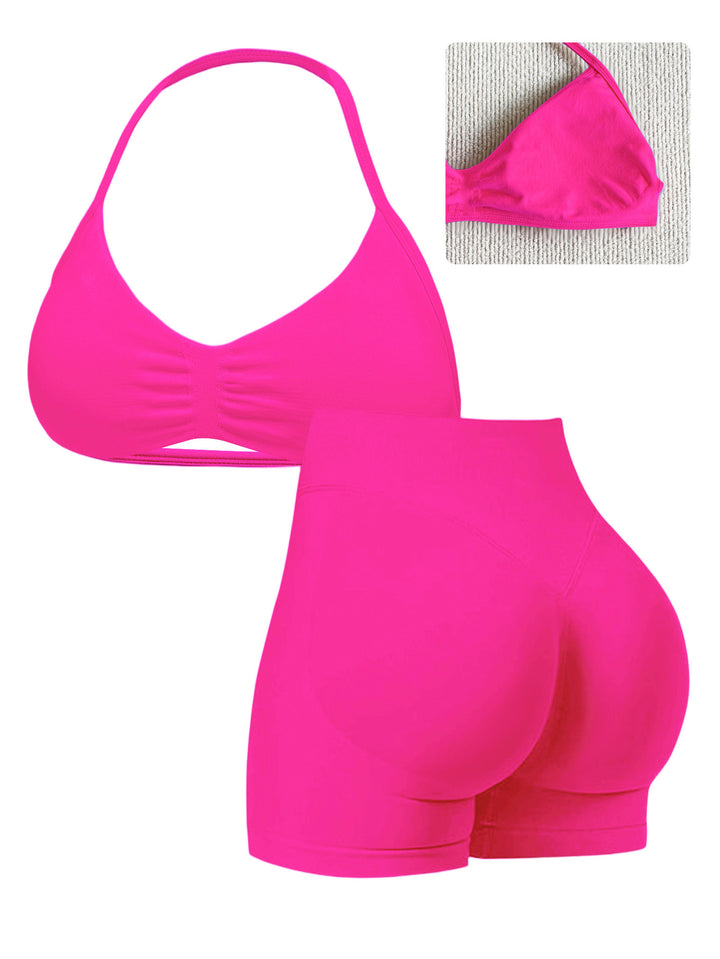 Damen Sportlicher Bikini mit gepolstertem Oberteil und hoher Taille Drune