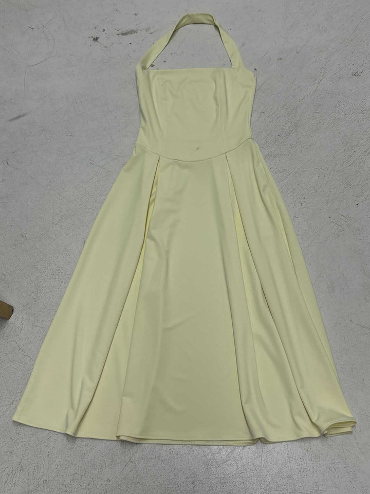 Damen Maxikleid mit elegantem Halterneck-Design und fließender Silhouette Drune