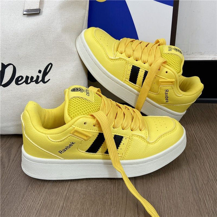 Damen modische Sneakers mit atmungsaktiven Mesh-Einsätzen und rutschfester Sohle Drune