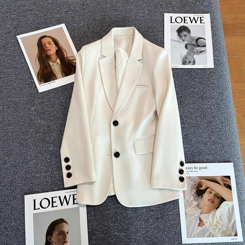 Damen Eleganter Blazer mit modischem Schnitt und dekorativen Knöpfen Drune