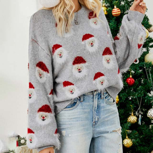 Drune | Modischer Weihnachtsstrickpullover für Damen
