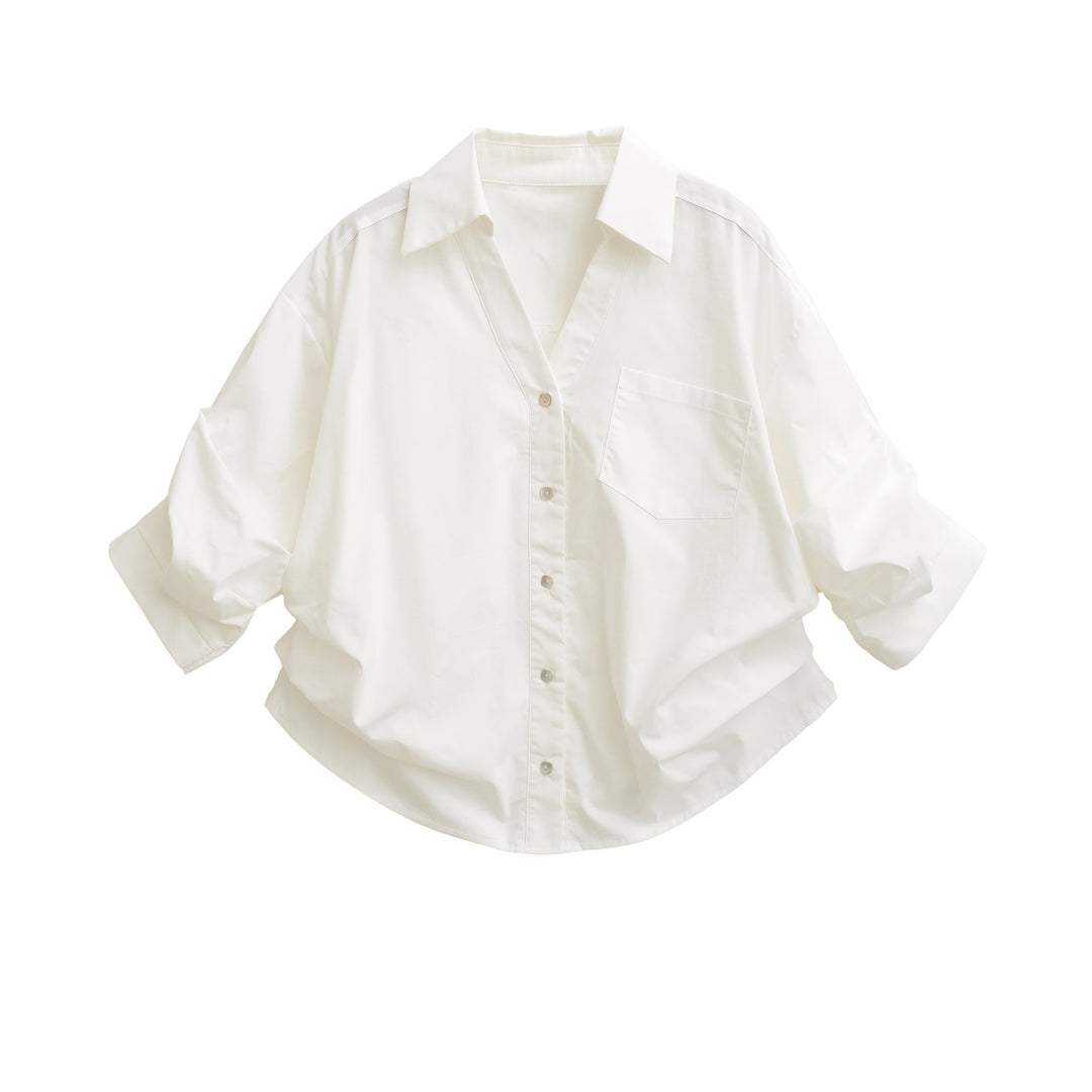 Damen lässige Oversize-Bluse Drune