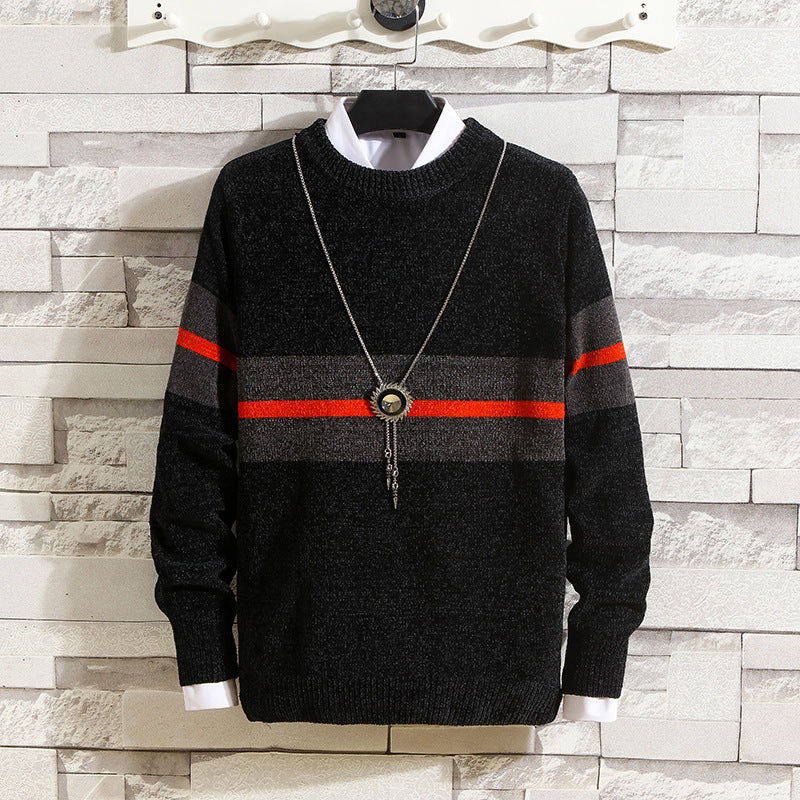 Herren modischer Pullover mit gestreiftem Design und hohem Komfort Drune