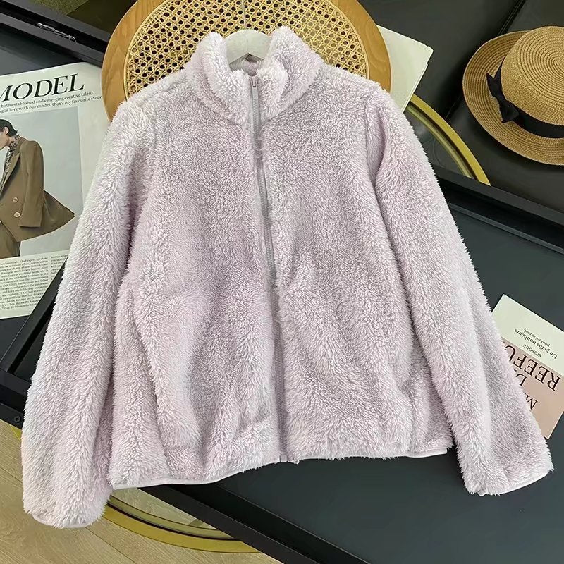 Damen Fleecejacke mit hohem Kragen und weichem Innenfutter Drune